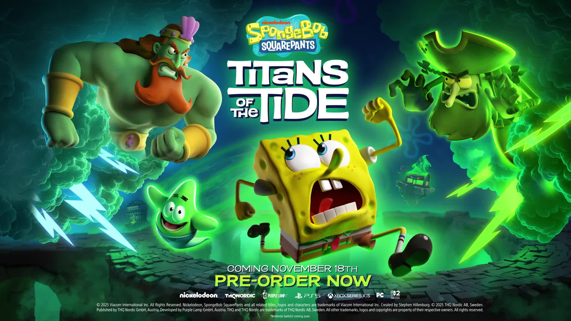 Trailer, Jump & Run, THQ Nordic, Plattformer, Spongebob, Spongebob Schwammkopf, SpongeBob SquarePants, SpongeBob SquarePants: Titans of the Tide, Titans of the Tide, SpongeBob Schwammkopf: Giganten der Gezeiten, Giganten der Gezeiten