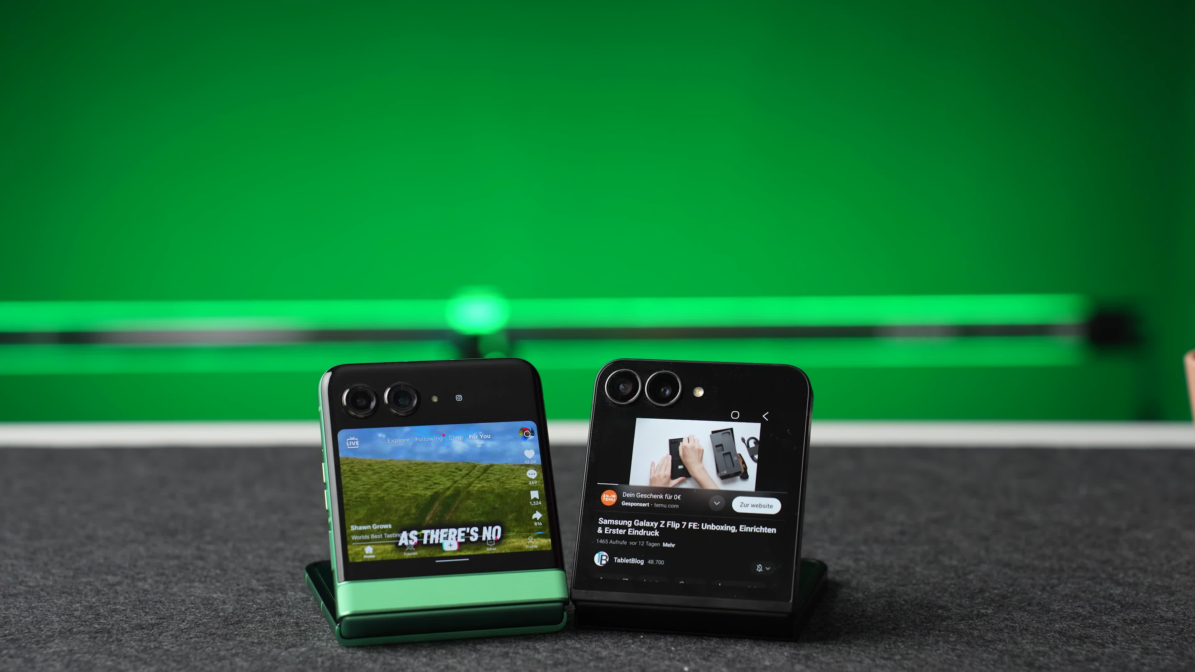 Andrzej Tokarski, Tabletblog, Akkulaufzeit, Faltbare Smartphones, Vergleichstest, Foldables, KI Funktionen, Smartphone Design, Außendisplay, Android Updates, Smartphone Kameras, Samsung Galaxy Z Flip 7 FE, Motorola Razr 60, Smartphone Leistung, Smartphone Lautsprecher, Moto Unplugged