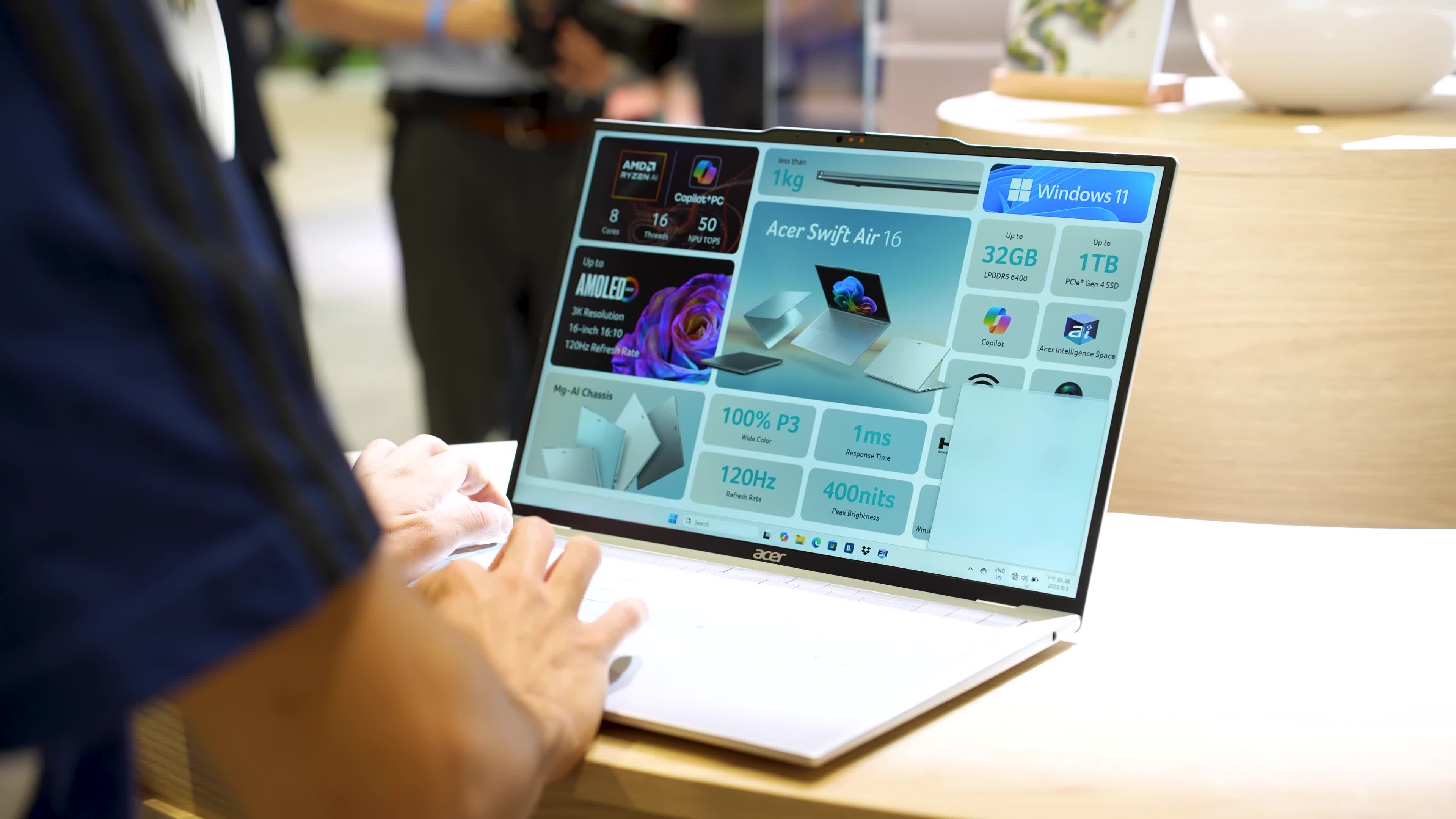 Stylus, Andrzej Tokarski, Ultrabook, Tabletblog, Mobilität, Touchpad, AMOLED Display, AMD Ryzen AI, Ifa Berlin, 16 Zoll Display, IPS LCD, Leichtgewicht Notebook, Swift 16 AI, Acer Swift Air 16, Magnesium Aluminium Legierung, Intel Panther Lake