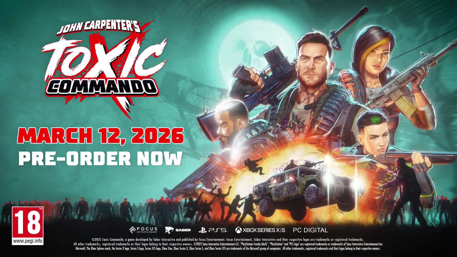 Trailer, Ego-Shooter, Shooter, Zombies, Ego Shooter, Game Awards, Saber Interactive, TGA, Game Awards 2025, TGA 2025, John Carpenter's Toxic Commando, John Carpenter, Toxic Commando, Koop-Shooter