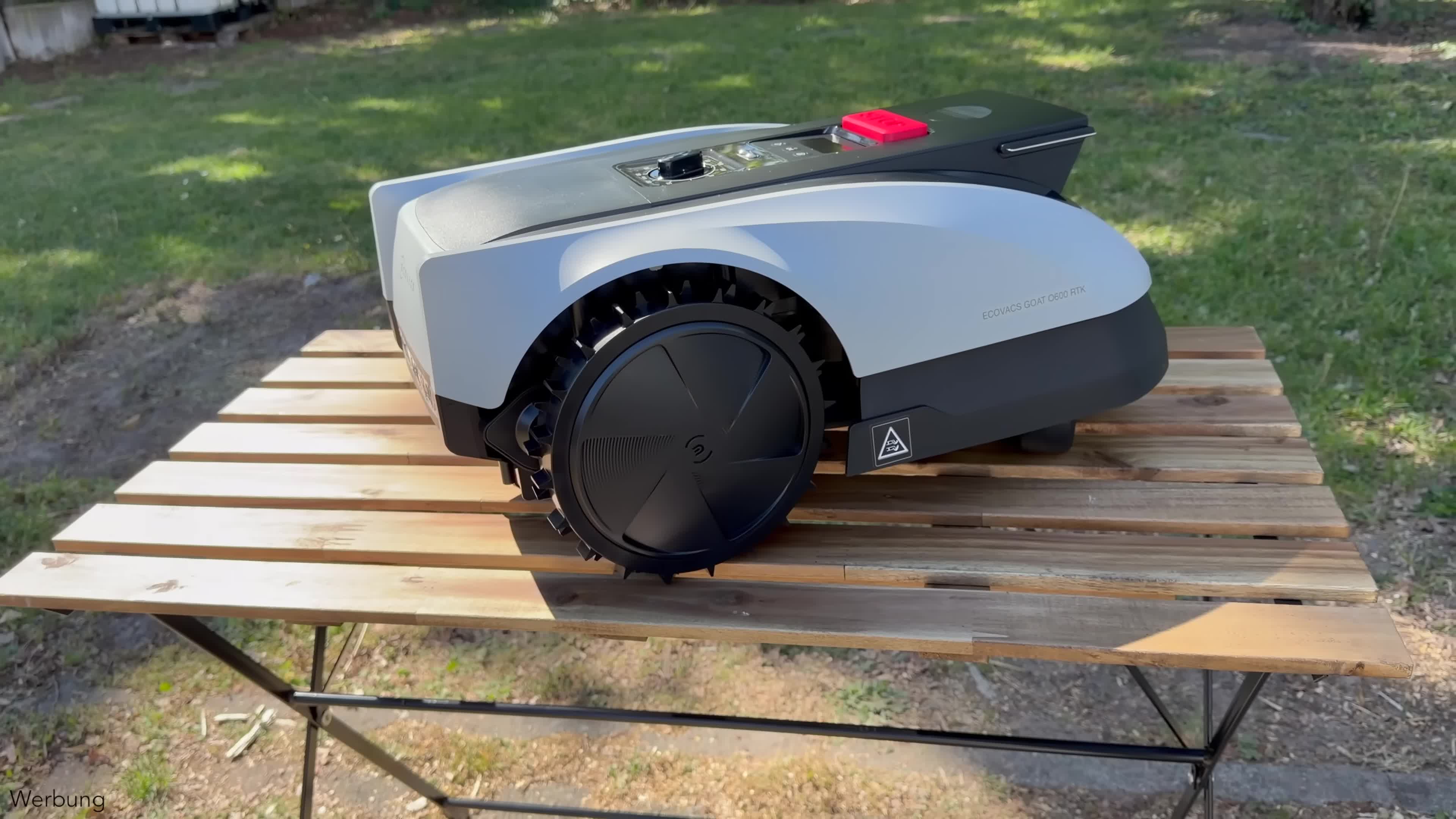 Test, Smart Home, Roboter, NewGadgets, Review, Johannes Knapp, Ecovacs, Garten, Mähroboter, Satellitennavigation, Hinderniserkennung, Rasenpflege, App-Steuerung, Goat O600 RTK, RTK-Navigation, Kabellose Lösung, Automatische Kartierung, Begrenzungskabel
